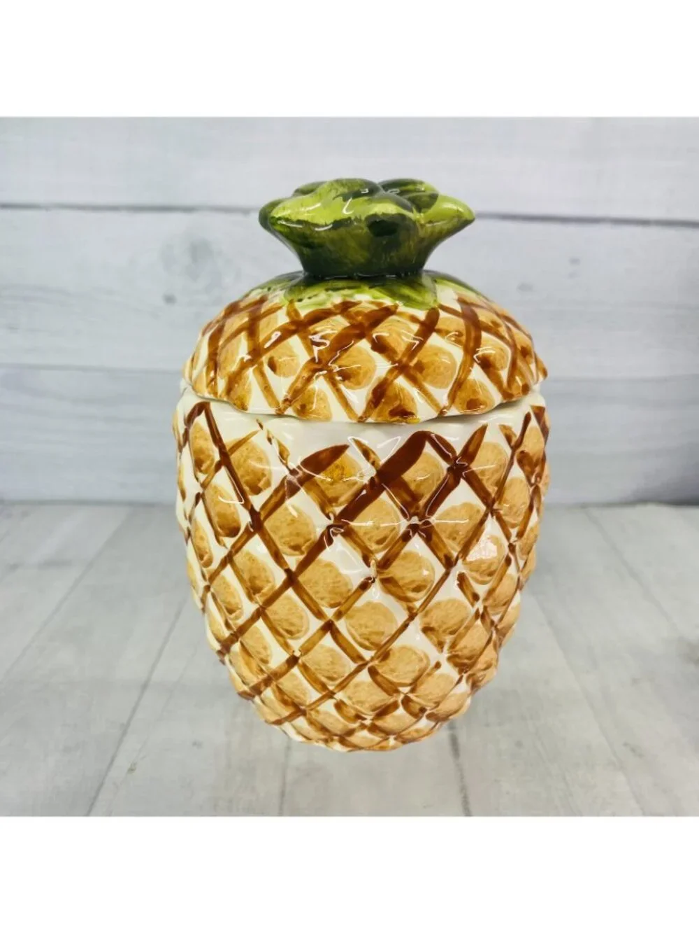 Alco PINEAPPLE Shape Ceramic Rubber Sealed Lidded  6